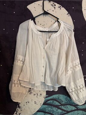 Aerie Bohemian Oversized Crop Top